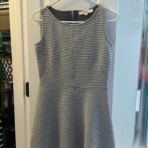 Gray A-line Loft Dress | Size 2 | 100% Cotton with Poly lining | VGUC